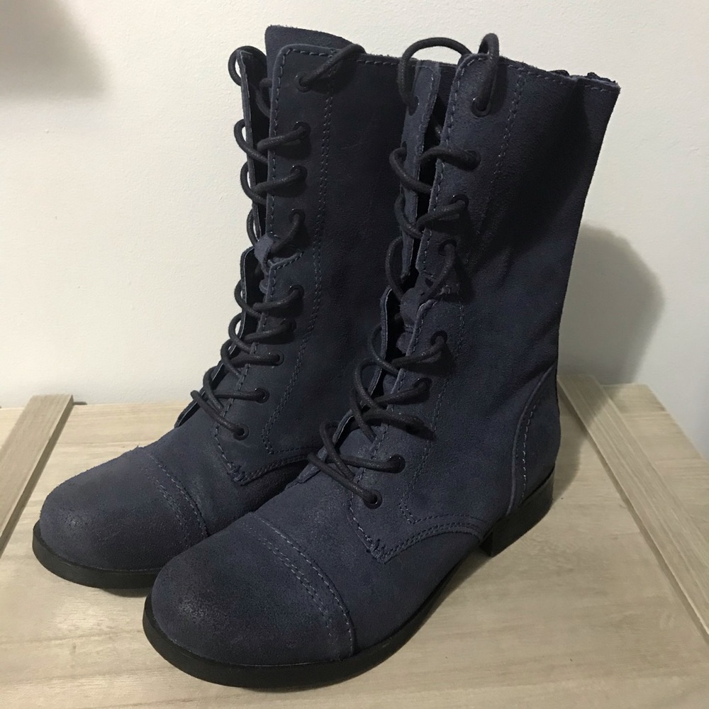 Women’s Combat Boots - Dark Blue - ALDO